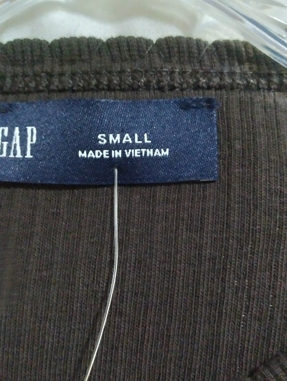 GAP Small Brown Ribbed Top NWT